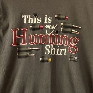 Hunting Shirt Men's XL tee Shirt Ammunition Bullets Green Pro 2nd Amendment